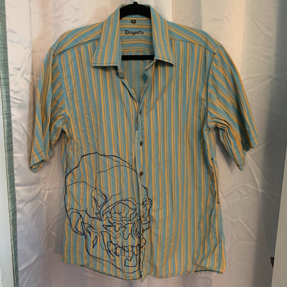 Vintage Men's Button-down T-shirt